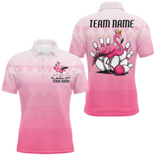 Load image into Gallery viewer, Custom Funny Flamingo Bowling Shirts For Men, Cute Bowling Team Shirt Bowling Tournament IPHW7730