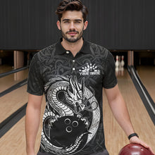 Load image into Gallery viewer, Custom Viking Dragon Bowling Polo Team Shirts For Men, Celtic Bowling Shirt IPHW8584