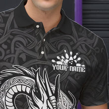 Load image into Gallery viewer, Custom Viking Dragon Bowling Polo Team Shirts For Men, Celtic Bowling Shirt IPHW8584