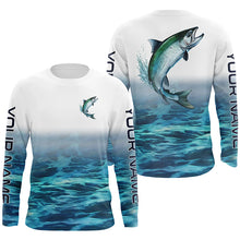 Load image into Gallery viewer, Personalized Chinook King Salmon Saltwater Long Sleeve Fishing Shirts, Salmon Fishing Jerseys IPHW6067