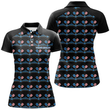 Load image into Gallery viewer, Custom American Flag Pickleball Polo Shirts, Patriotic Pickleball Jerseys For Women IPHW6940