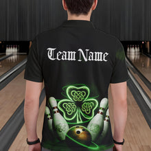 Load image into Gallery viewer, Custom Celtic Saint Patricks Day Bowling Polo Shirts For Men, Bowling Tournament Shirt IPHW8592