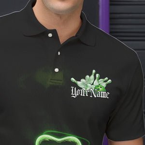 Custom Celtic Saint Patricks Day Bowling Polo Shirts For Men, Bowling Tournament Shirt IPHW8592