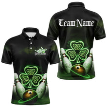 Load image into Gallery viewer, Custom Celtic Saint Patricks Day Bowling Polo Shirts For Men, Bowling Tournament Shirt IPHW8592