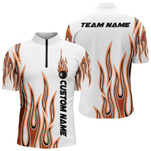 Load image into Gallery viewer, Personalized Flame Bowling Shirts For Men And Women, Bowling Ball Custom Bowling Team Shirt IPHW4984