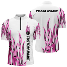 Load image into Gallery viewer, Personalized Flame Bowling Shirts For Men And Women, Bowling Ball Custom Bowling Team Shirt IPHW4985