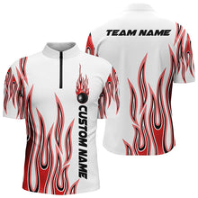 Load image into Gallery viewer, Personalized Flame Bowling Shirts For Men And Women, Bowling Ball Custom Bowling Team Shirt IPHW4987