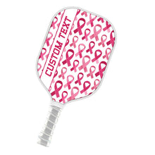 Load image into Gallery viewer, Pink Ribbon Pattern Custom Pickleball Paddle, Breast Cancer Awareness Pickleball Paddles IPHW7504