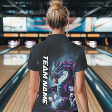 Load image into Gallery viewer, Custom Futuristic Style Dragon Bowling Polo Shirts For Women, Dragon Bowling Outfits IPHW8914