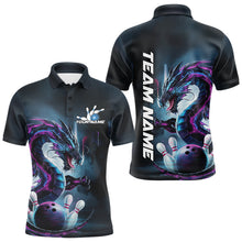 Load image into Gallery viewer, Custom Futuristic Style Dragon Bowling Polo Shirts For Men, Dragon Bowling Outfits IPHW8914