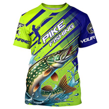 Load image into Gallery viewer, Custom Pike Fishing Uv Protection Long Sleeve Shirts, Pike Tournament Fishing Shirt IPHW7178