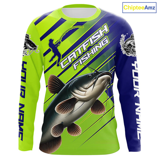 Custom Catfish Fishing Uv Protection Long Sleeve Shirts, Catfish Tournament Fishing Shirt IPHW7180