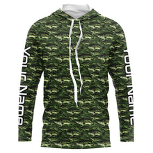 Load image into Gallery viewer, Largemouth Bass Fishing Camo Custom Long Sleeve Fishing Shirts, Bass Tournament Shirt IPHW5782