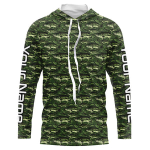 Largemouth Bass Fishing Camo Custom Long Sleeve Fishing Shirts, Bass Tournament Shirt IPHW5782