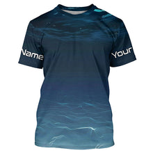 Load image into Gallery viewer, Underwater Background Long Sleeve Uv Protection Fishing Shirts, Personalized Fishing Jersey IPHW7190