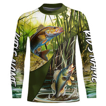 Load image into Gallery viewer, Walleye Fishing Custom 3D All Over  Printed Shirts, Walleye Tournament Fishing Shirts Gift Ideas IPHW6650