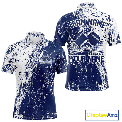 Custom Navy Blue Pickleball Men Polo,Pickleball Team Matching Shirt Pickleballer Outfit IPHW12721