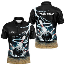 Load image into Gallery viewer, Custom Lightning Bowling Team Shirts For Men, Bowler Outfit Bowling Jersey IPHW7976