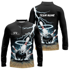 Load image into Gallery viewer, Custom Lightning Bowling Team Shirts For Men, Bowler Outfit Bowling Jersey IPHW7976