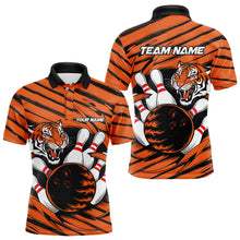 Load image into Gallery viewer, Custom Tiger Bowling Shirts For Men, Tiger Bowling Team Shirt Bowler Uniform Outfits IPHW7982