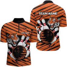 Load image into Gallery viewer, Custom Tiger Bowling Shirts For Men, Tiger Bowling Team Shirt Bowler Uniform Outfits IPHW7982