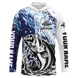 Custom Bass Fishing Jerseys, Largemouth Bass Tournament Long Sleeve Fishing Shirts IPHW5790