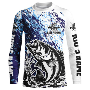 Custom Bass Fishing Jerseys, Largemouth Bass Tournament Long Sleeve Fishing Shirts IPHW5790