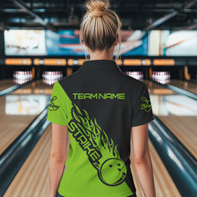 Load image into Gallery viewer, Custom Bowling Shirts For Women, Bowling Team Shirts Bowling Strike | Green IPHW4291