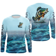 Load image into Gallery viewer, Peacock Bass Fishing Custom Performance Fishing Gear Shirts, Peacock Bass Long Sleeve Fishing Shirts IPHW6818