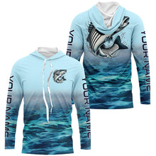 Load image into Gallery viewer, Striped Bass Fishing Custom Performance Fishing Gear Shirts, Striper Long Sleeve Fishing Shirts IPHW6819