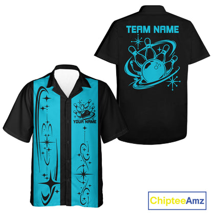 Custom Classic Retro Bowling Team Matching Shirt, Bowling League Button Up Shirt IPHW12246