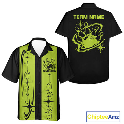 Custom Classic Retro Bowling Team Matching Shirt, Bowling League Button Up Shirt IPHW12246