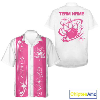 Custom Classic Retro Bowling Team Matching Shirt, Bowling League Button Up Shirt IPHW12246