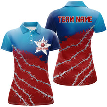 Load image into Gallery viewer, Custom Texas Bowling Shirts For Women, Barbed Wire Texas Bowling Team Shirt Bowler Outfit  IPHW7551