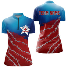 Load image into Gallery viewer, Custom Texas Bowling Shirts For Women, Barbed Wire Texas Bowling Team Shirt Bowler Outfit  IPHW7551