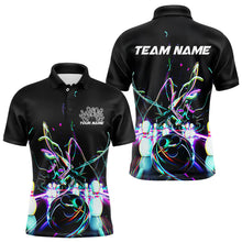 Load image into Gallery viewer, Neon Style Custom Bowling Shirts For Men, Glowing Electric Bowling Team Shirt Bowler Outfits IPHW8001