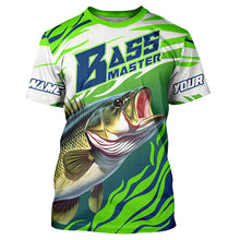 Load image into Gallery viewer, Personalized Bass master Fishing jerseys, Largemouth Bass Long sleeve performance Fishing Shirts IPHW3356