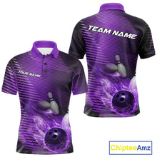 Load image into Gallery viewer, Custom Multi-Color Flame Bowling Tournament Shirts For Men, Women And Kid, Fire Bowling Jerseys IPHW9379