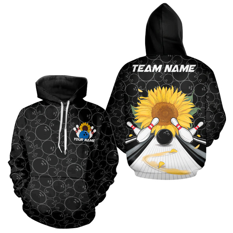 Custom Sunflower Bowling Hoodie Shirts For Men And Women, Sunflower Bowling Team Jerseys IPHW8436