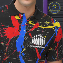 Load image into Gallery viewer, Personalized Colorful Bowling Shirts For Men And Women, Custom Name Bowling Team Jerseys IPHW6181