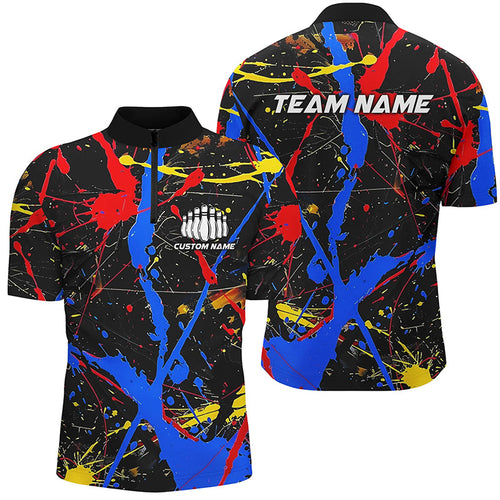 Personalized Colorful Bowling Shirts For Men And Women, Custom Name Bowling Team Jerseys IPHW6181