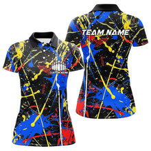 Load image into Gallery viewer, Personalized Colorful Bowling Shirts For Women, Custom Name Bowling Team Jerseys IPHW6182