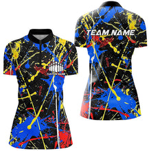 Load image into Gallery viewer, Personalized Colorful Bowling Shirts For Women, Custom Name Bowling Team Jerseys IPHW6182