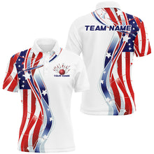 Load image into Gallery viewer, Custom American Flag Bowling Shirts For Men And Women, Patriotic Bowling Team Jerseys For Bowlers IPHW6669