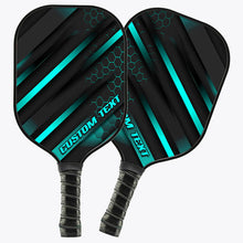 Load image into Gallery viewer, Custom Black And Blue Double-Sided Printing Pickleball Paddle, Pickleball Equipment Pickleball Gifts IPHW7214