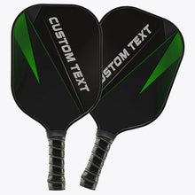Load image into Gallery viewer, Personalized Black And Green Pickleball Paddle With Names, Pickleball Team Paddle Pickleball Gifts IPHW7245
