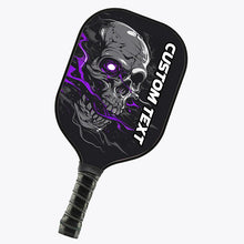 Load image into Gallery viewer, Custom Skull Pickleball Paddle For Men And Women, Halloween Pickleball Gifts | Purple IPHW7249