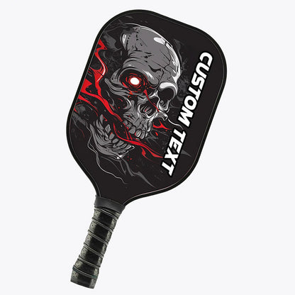 Custom Skull Pickleball Paddle For Men And Women, Halloween Pickleball Gifts | Red IPHW7250