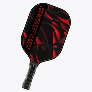 Black And Red Custom Pickleball Paddles For Men And Women, Pickleball Team Paddle Pickleball Gifts IPHW7225