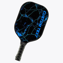 Load image into Gallery viewer, Blue Thunder Lightning Pickleball Paddle With Cusom Name Or Text, Pickleball Team Paddles IPHW7230